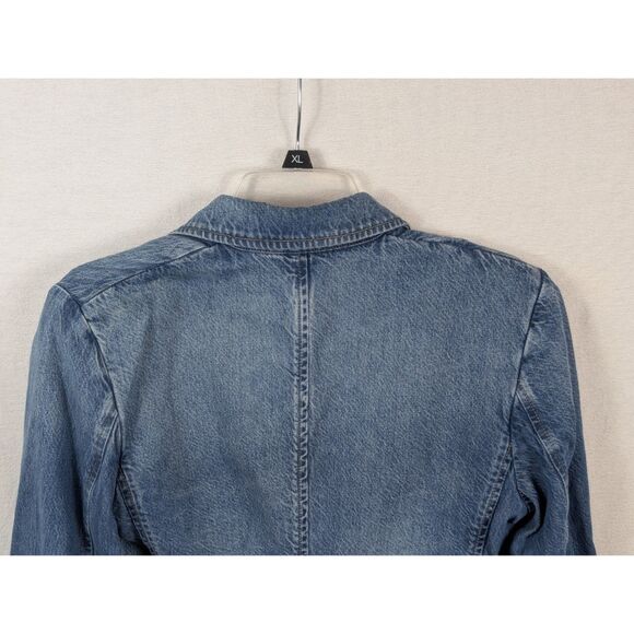 Lauren Ralph Lauren Denim Blazer Blue Women's Size 4 - Picture 13 of 15